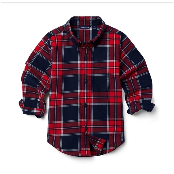 Janie and Jack Tartan Shirt - Picture 1 of 3